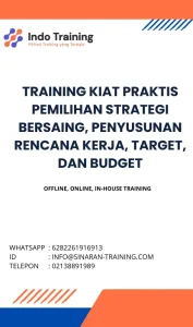 pelatihan KIAT PRAKTIS PEMILIHAN STRATEGI BERSAING, PENYUSUNAN RENCANA KERJA, TARGET, DAN BUDGET di jakarta
