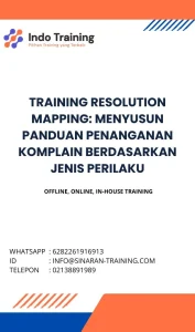 pelatihan RESOLUTION MAPPING: MENYUSUN PANDUAN PENANGANAN KOMPLAIN BERDASARKAN JENIS PERILAKU di jakarta
