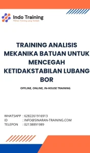 pelatihan ANALISIS MEKANIKA BATUAN UNTUK MENCEGAH KETIDAKSTABILAN LUBANG BOR di jakarta