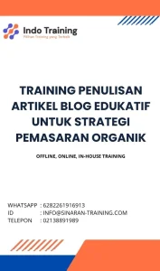 pelatihan PENULISAN ARTIKEL BLOG EDUKATIF UNTUK STRATEGI PEMASARAN ORGANIK di jakarta