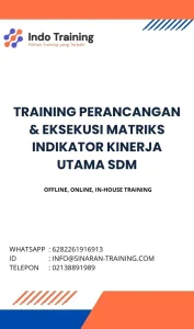 pelatihan PERANCANGAN & EKSEKUSI MATRIKS INDIKATOR KINERJA UTAMA SDM di jakarta